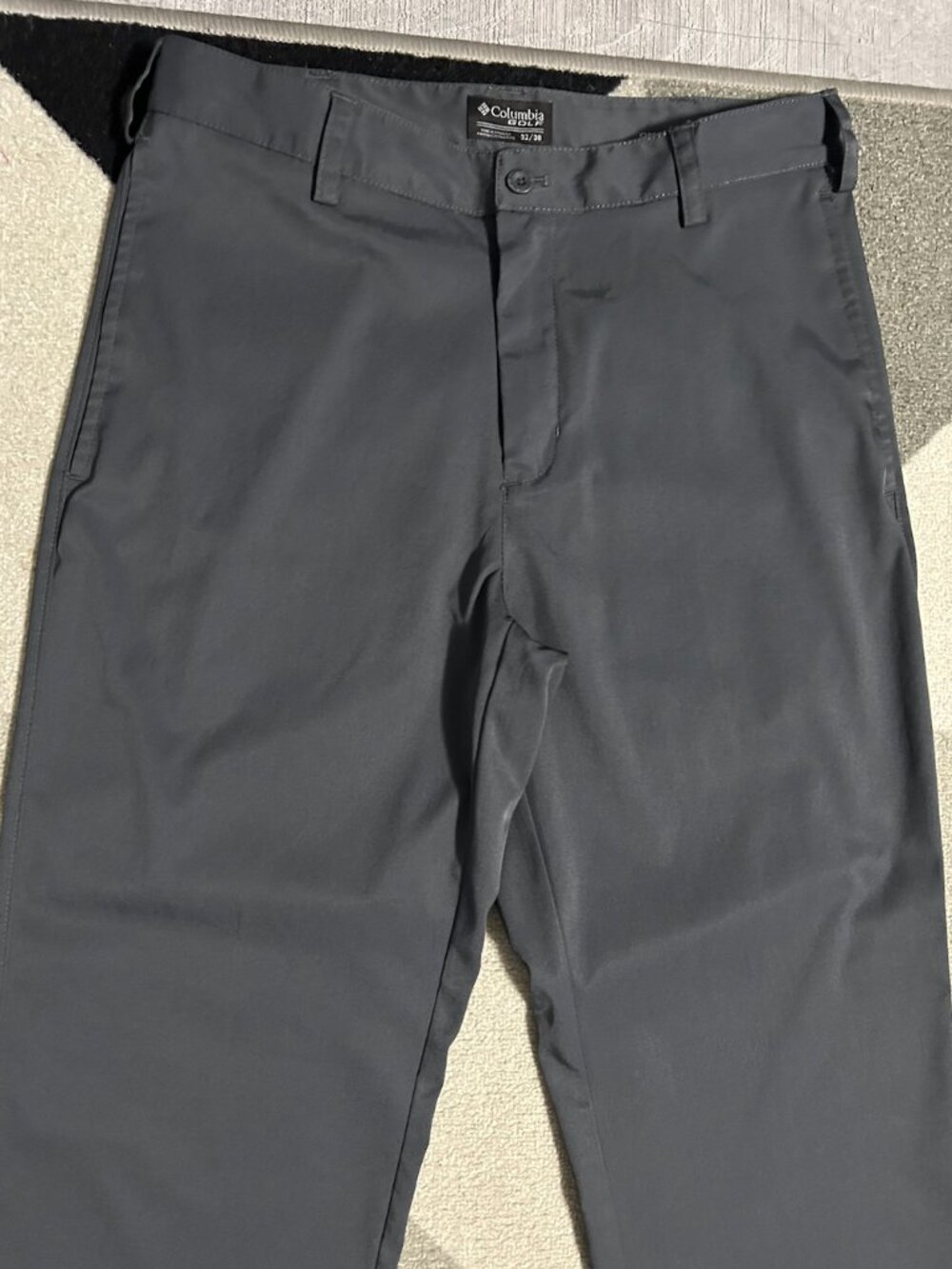 Columbia Men's Gray Golf Omni-Wick Stableford Pants Straight‎ Leg Size 32 X 30
